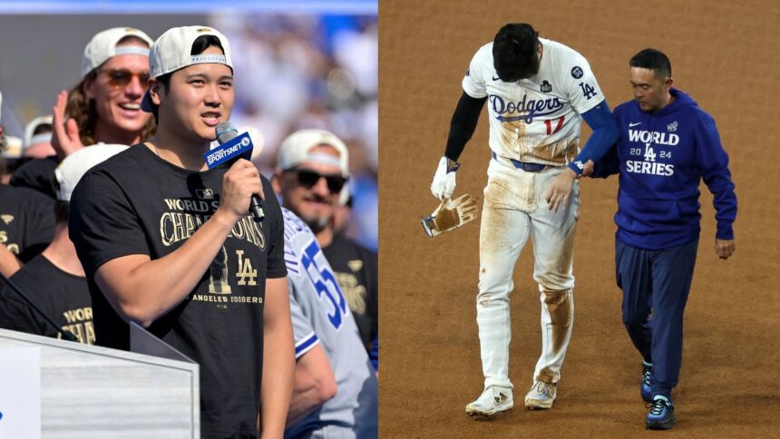 Dodgers superstar Shohei Ohtani underwent successful surgery to repair a torn labrum (Photo Source: IMAGN)