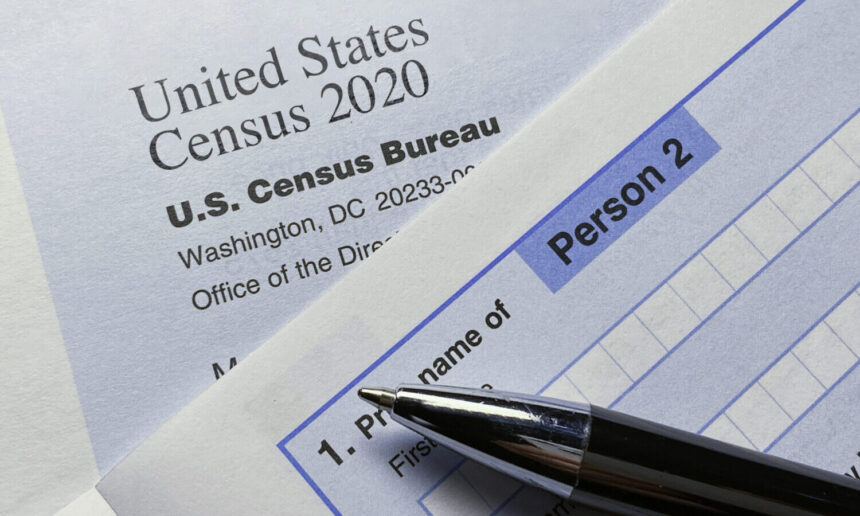 A 2020 U.S. Census form.