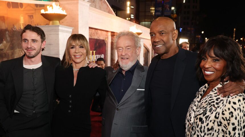 'Gladiator II' Cast at L.A. Premiere, Denzel Washington, Paul Mescal & More