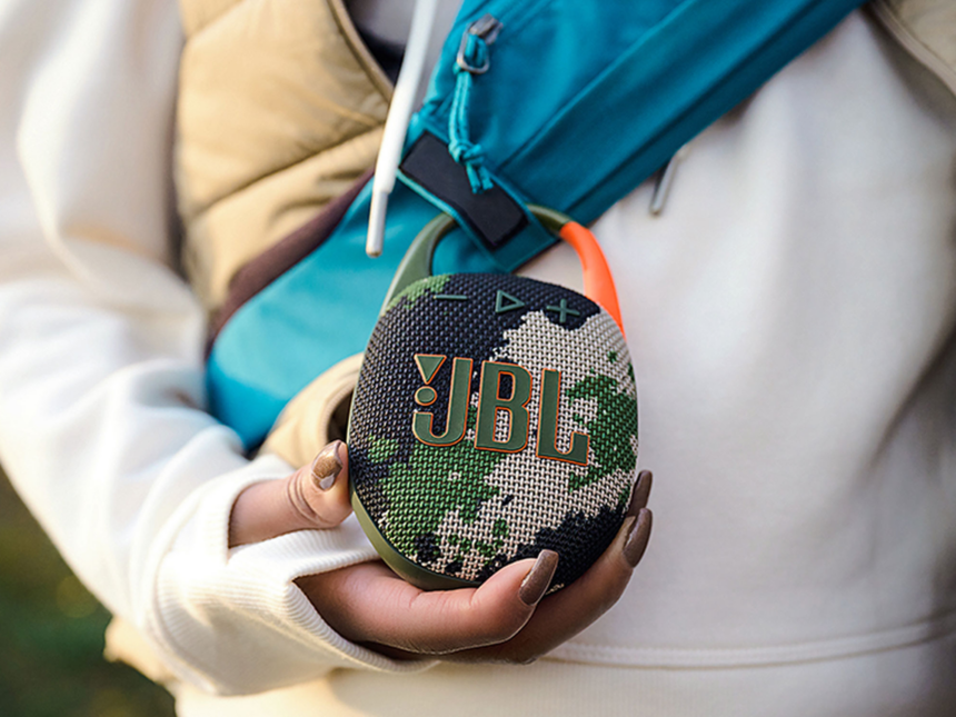 JBL keychain speaker goes everywhere—even bubble baths and Bigfoot hunts