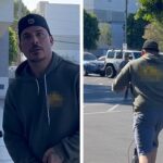 Jax Taylor Refuses to Comment on Car Accident, Leaves Store on Scooter