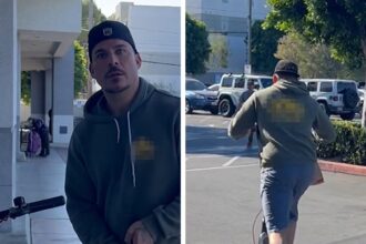 Jax Taylor Refuses to Comment on Car Accident, Leaves Store on Scooter