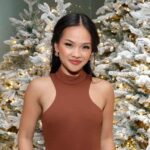 Jenn Tran Turns Up the Heat in Sexy Hip-Baring Dress at Revolve Party