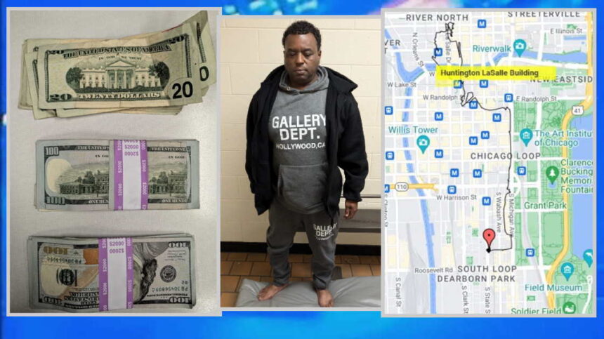 Loop bank robber grabbed cash containing GPS tracker, FBI says; 'I did it.'