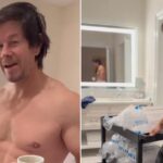 Mark Wahlberg Flaunts Carts With Ice For Latest Fitness Regime