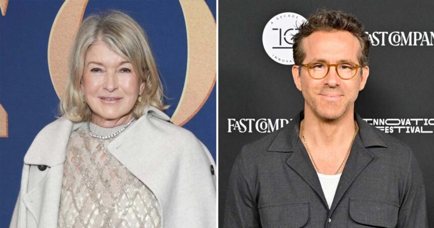 Martha Stewart says Ryan Reynolds isn’t funny in real life