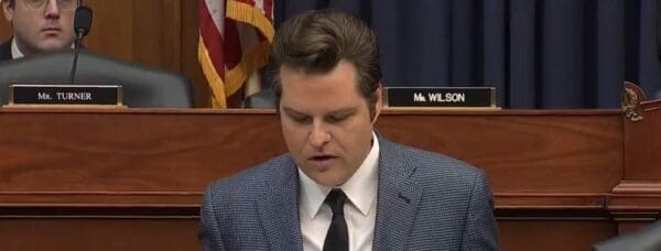 Matt Gaetz gets caught using Chinese propaganda in a House hearing.