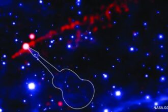 NASA Captures 'Flame-Throwing Guitar' Nebula 'Rocking Out' In Space