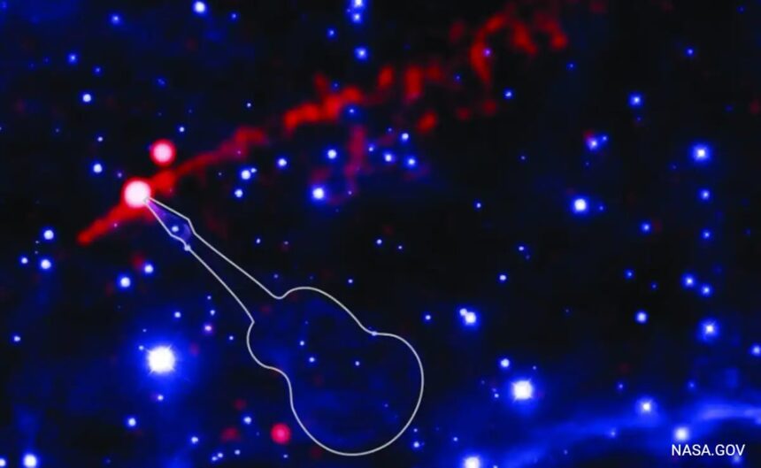 NASA Captures 'Flame-Throwing Guitar' Nebula 'Rocking Out' In Space