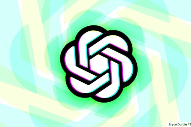 OpenAI logo with spiraling pastel colors (Image Credits: Bryce Durbin / TechCrunch)