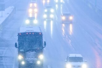 Snow in the mountains Monday, freezing temps Tuesday