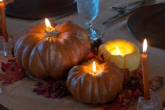 Transform Halloween Into DIY Candles For Thanksgiving