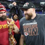 Travis Kelce says brother Jason was ‘defending’ their family in phone-smashing incident