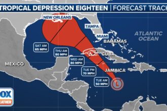 Tropical Depression 18 likely strengthening into Hurricane Rafael, hit Gulf Coast