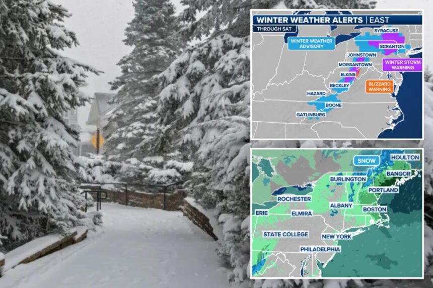 Upstate New York blasted by winter storm, rain as major airports face travel delays