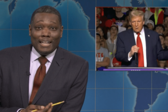 'Weekend Update' Mocks Trump's X-Rated Rally Motion on Election Eve