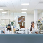 Scientists in a research laboratory.