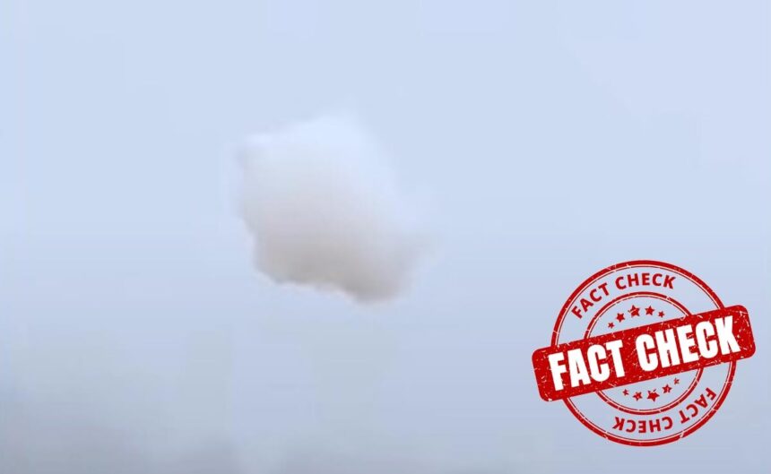 White Mass Falling On Ground Is Not A Natural Cloud