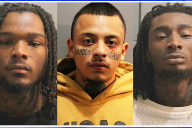 3 men charged with 3 armed robberies after police helicopter tracked them down, officials say