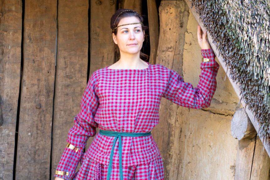 Ancient checked dress may be Europe's oldest two-colour garment