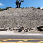 Ancient pyramid uncovered during highway construction