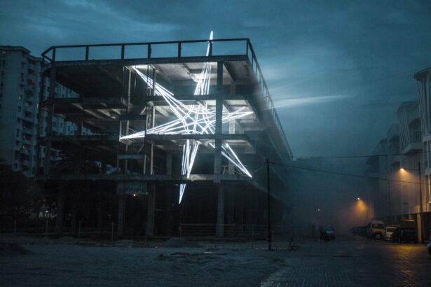 Beams of Light Lance Monumental Architecture in Jun Ong’s Astral Installations — Colossal