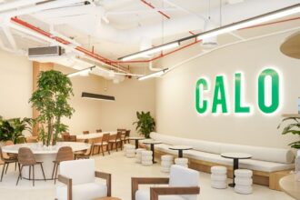 An image of food delivery startup Calo's office