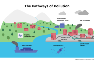 a graphic displaying multiple forms of pollution