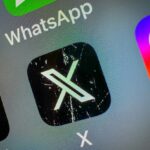 X icon on a smartphone screen