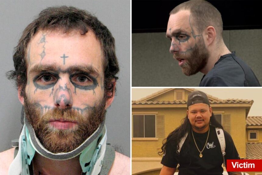 Face tattoo maniac sentenced to 100 years for shootings that killed 1, wounded others in Nevada, Arizona