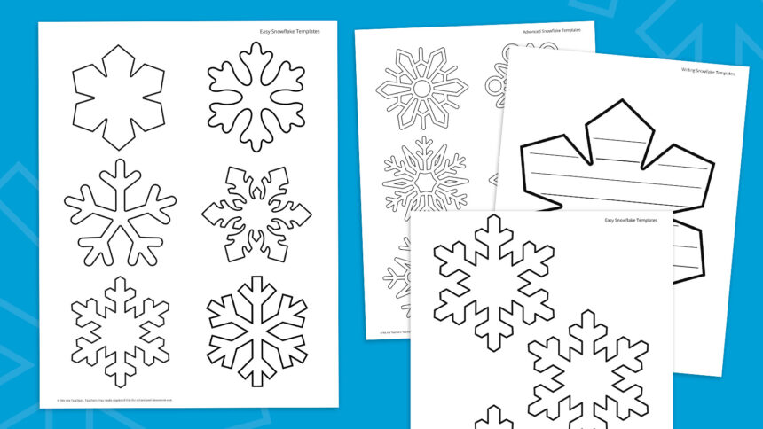 Free Snowflake Template Printable Bundle