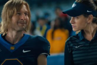 Glen Powell Transforms into Phony College QB