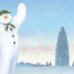 Illustration of the snowman waving