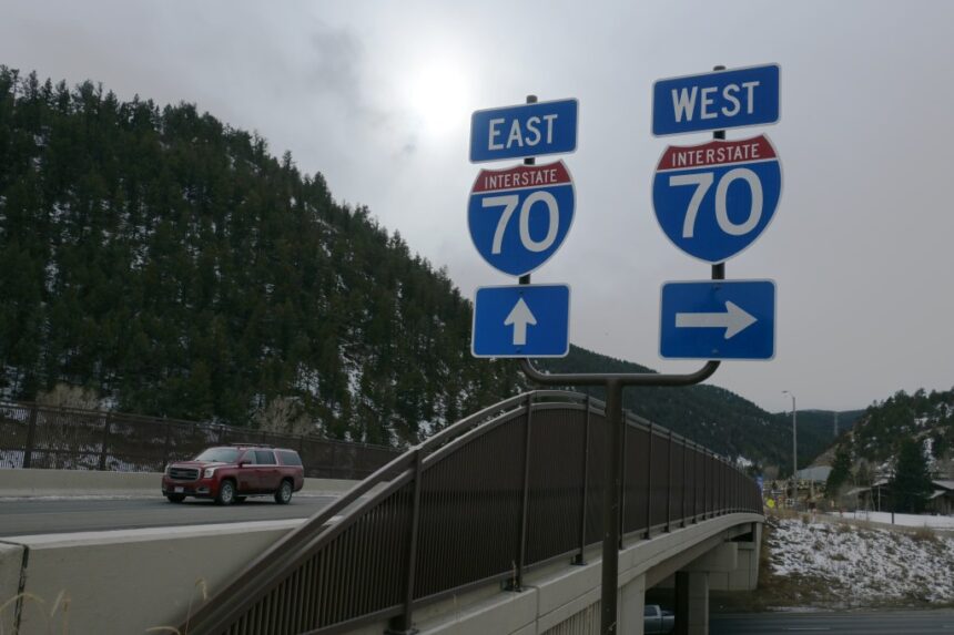 I-70 closed in the mountains due to snowy roads