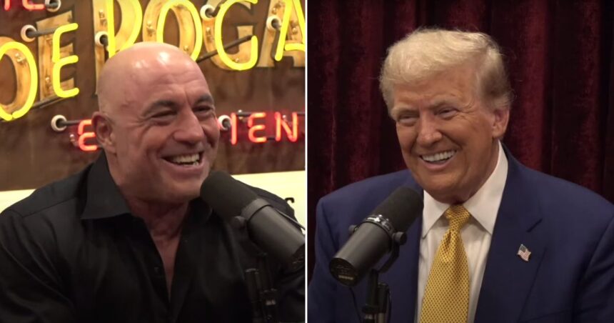 Former President Donald Trump appeared on comedian Joe Rogan