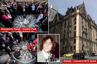 John Lennon fans gather at Strawberry Fields to remember fallen idol, who was murdered 44 years ago