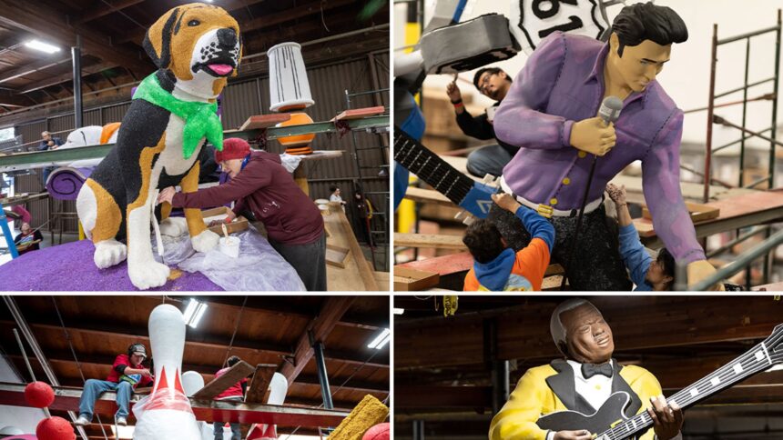 Rose Parade Has No Thorns, Floats Look Ready for New Year's Day