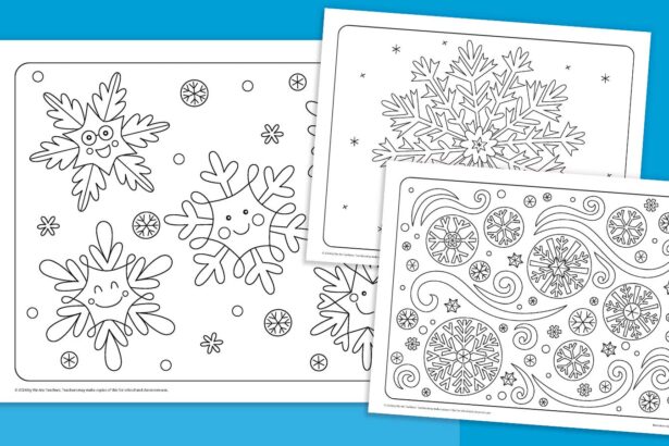 Snowflake Coloring Pages: Free Download