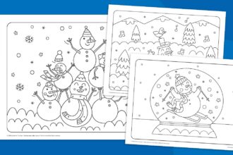 Snowman Coloring Pages Feature