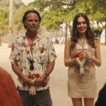 Walton Goggins and Aimee Lou Wood in The White Lotus season 3