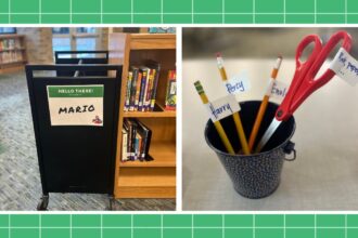 This teacher allows her students to name the objects in her classroom to build group morale.