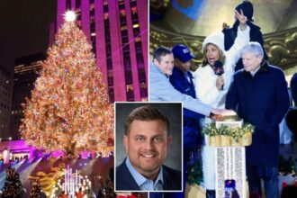 Tourists flock to Rockefeller Christmas tree lighting unfazed by assassin on the loose