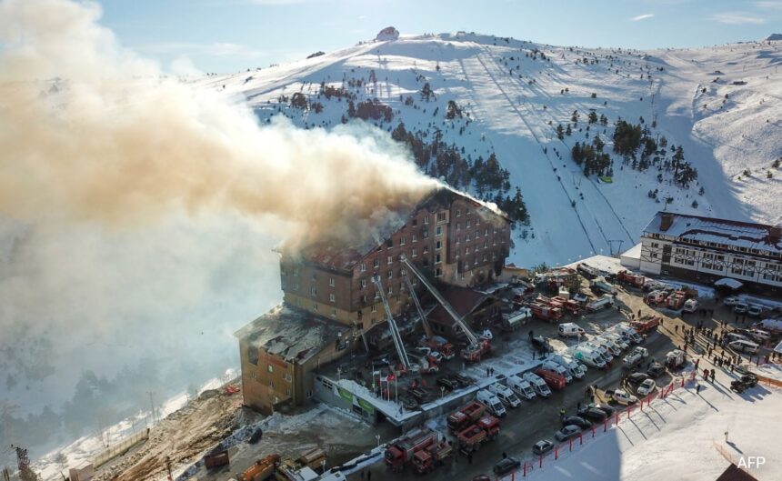 10 Killed, 32 Injured As Fire Engulfs Hotel At Turkey Ski Resort