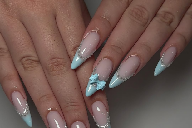 Trendy And Chic Baby Blue Nails You’d Love This Season