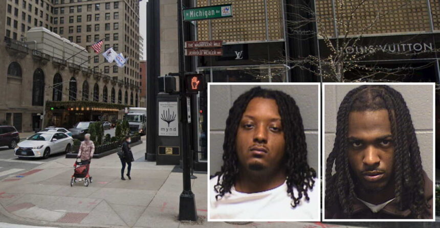 2 charged after cops recover 4 firearms, including a rifle and a machine gun, on the Magnificent Mile