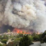 Picture of smoke from L.A. fires