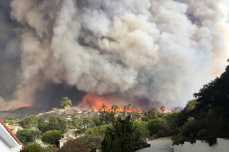 Picture of smoke from L.A. fires