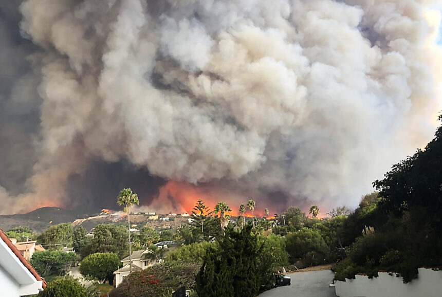 Picture of smoke from L.A. fires