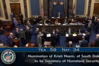 After Trump Illegally Fires 12 IGs, 6 Senate Democrats Vote To Confirm Kristi Noem