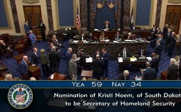 After Trump Illegally Fires 12 IGs, 6 Senate Democrats Vote To Confirm Kristi Noem